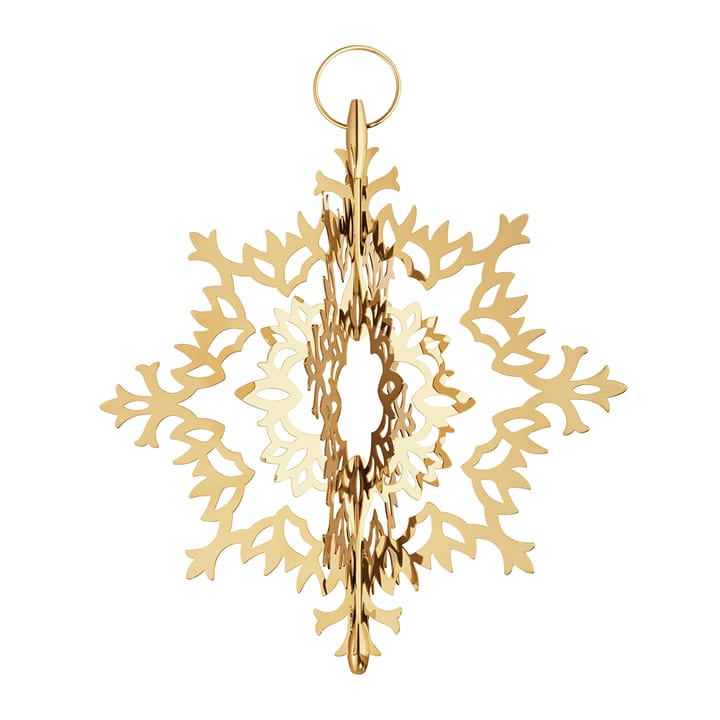 Ice Flower julgranstopp, chapado en oro Georg Jensen