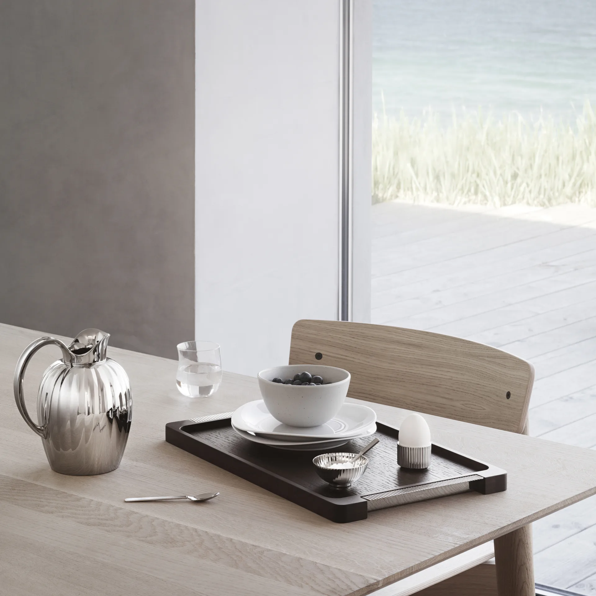Jarra Bernadotte 1,6 L, acero inoxidable Georg Jensen