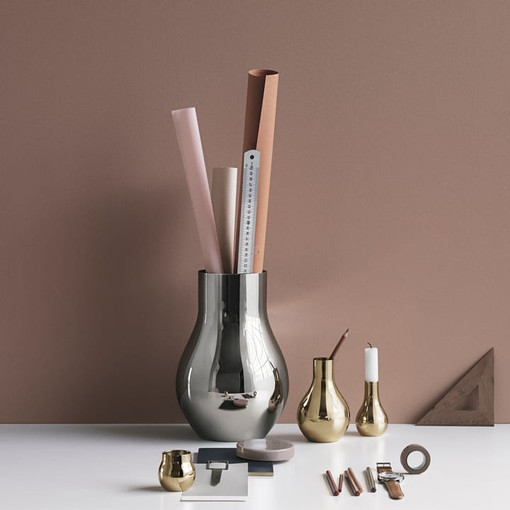 Jarrón de acero inoxidable Cafu, mediano, 30 cm Georg Jensen