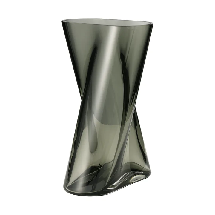 Jarrón de cristal Lituus - Gris, grande - Georg Jensen