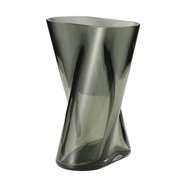 Jarrón de cristal Lituus, Gris, pequeño Georg Jensen