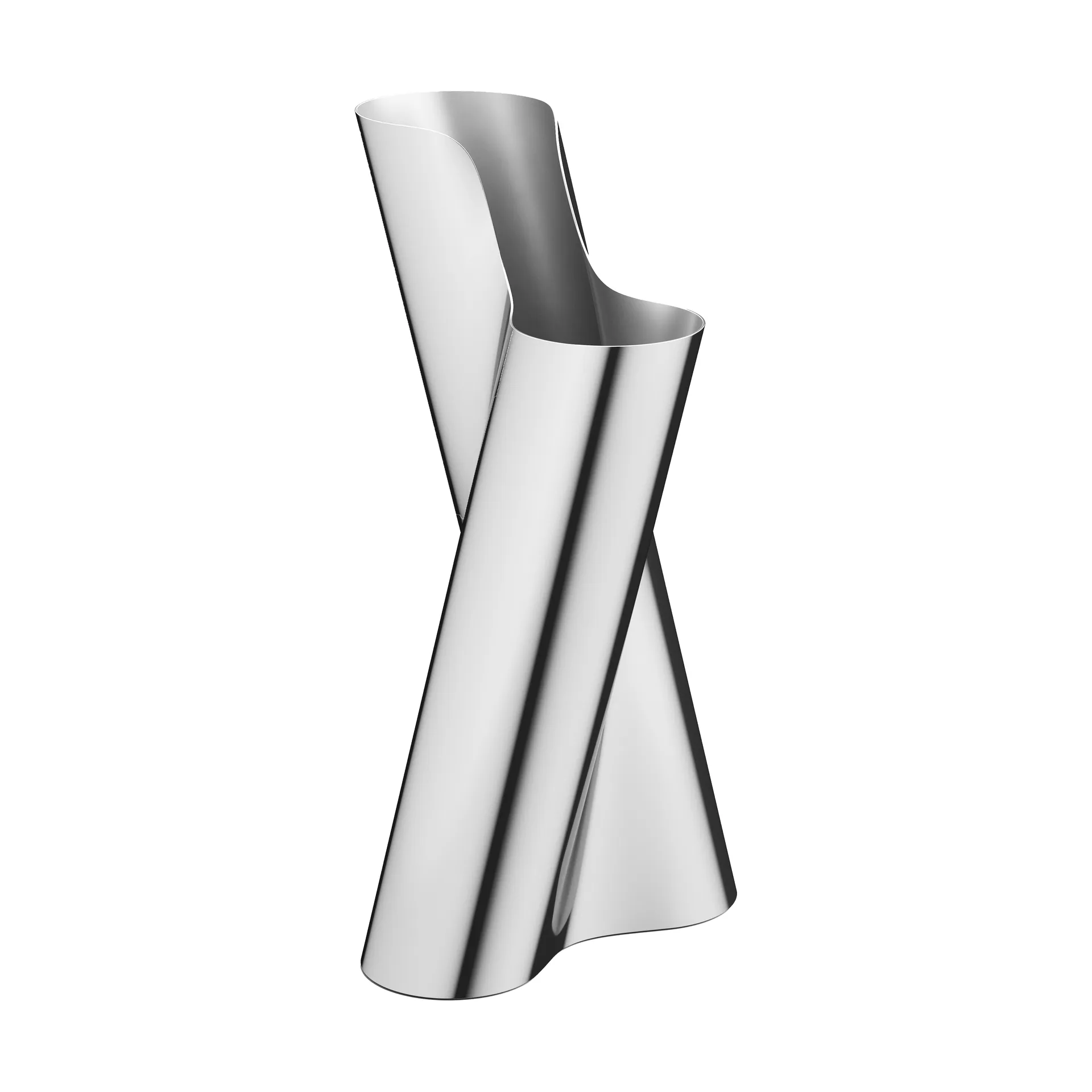 Jarrón de suelo Lituus 49,8 cm, Acero inoxidable Georg Jensen