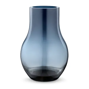 Jarrón de vidrio azul Cafu - mediano, 30 cm - Georg Jensen