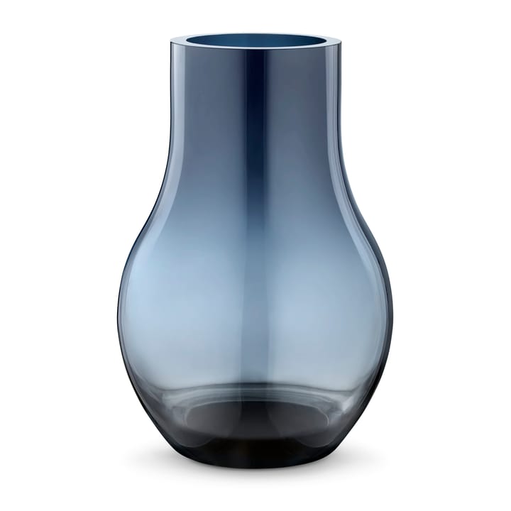 Jarrón de vidrio azul Cafu - mediano, 30 cm - Georg Jensen