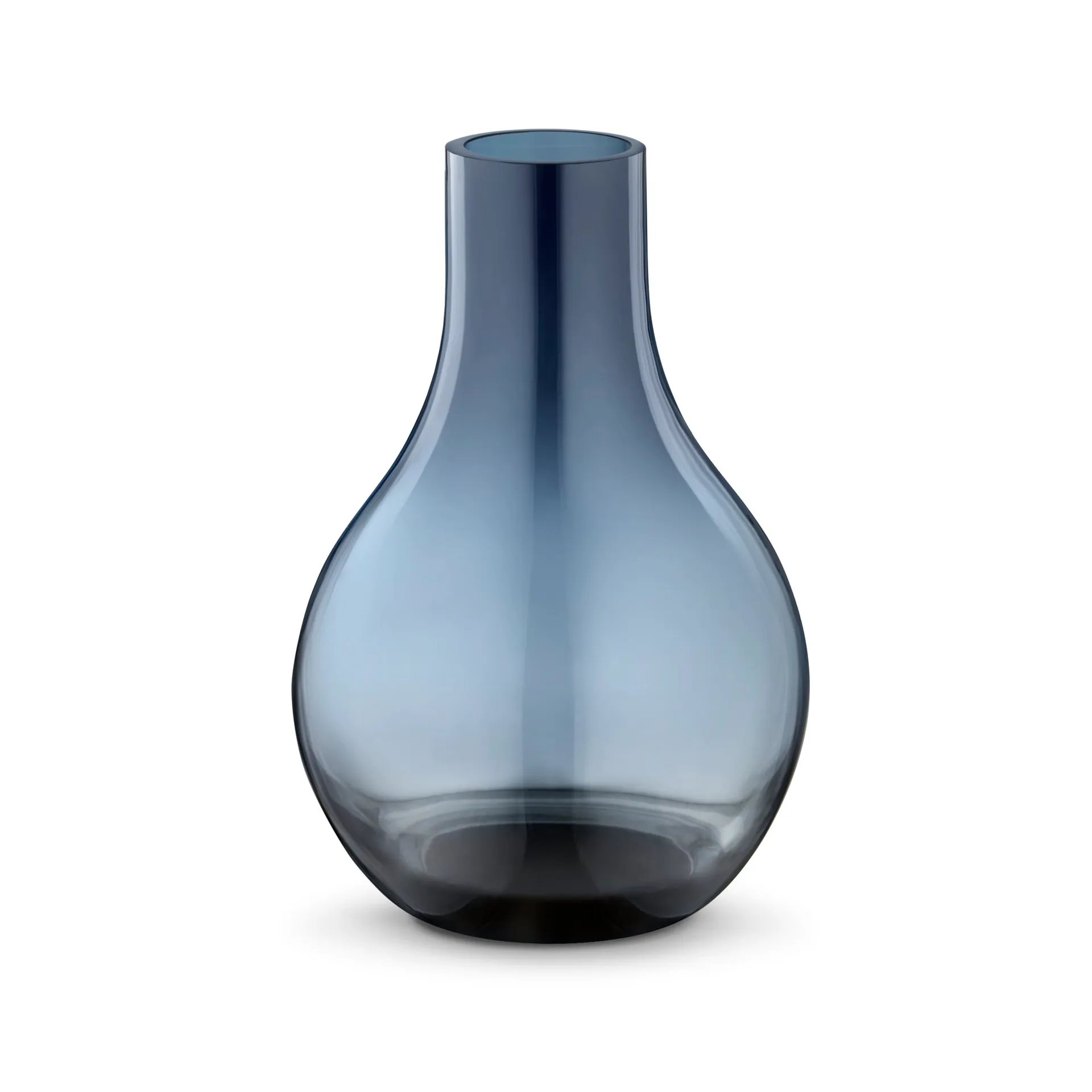 Jarrón de vidrio azul Cafu, mini, 14,8 cm Georg Jensen
