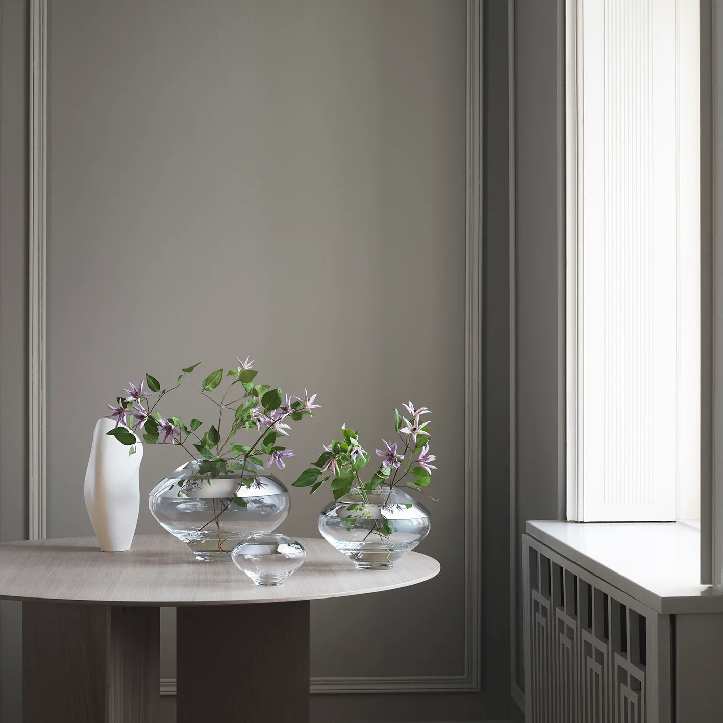 Jarrón Duo redondo, grande Georg Jensen