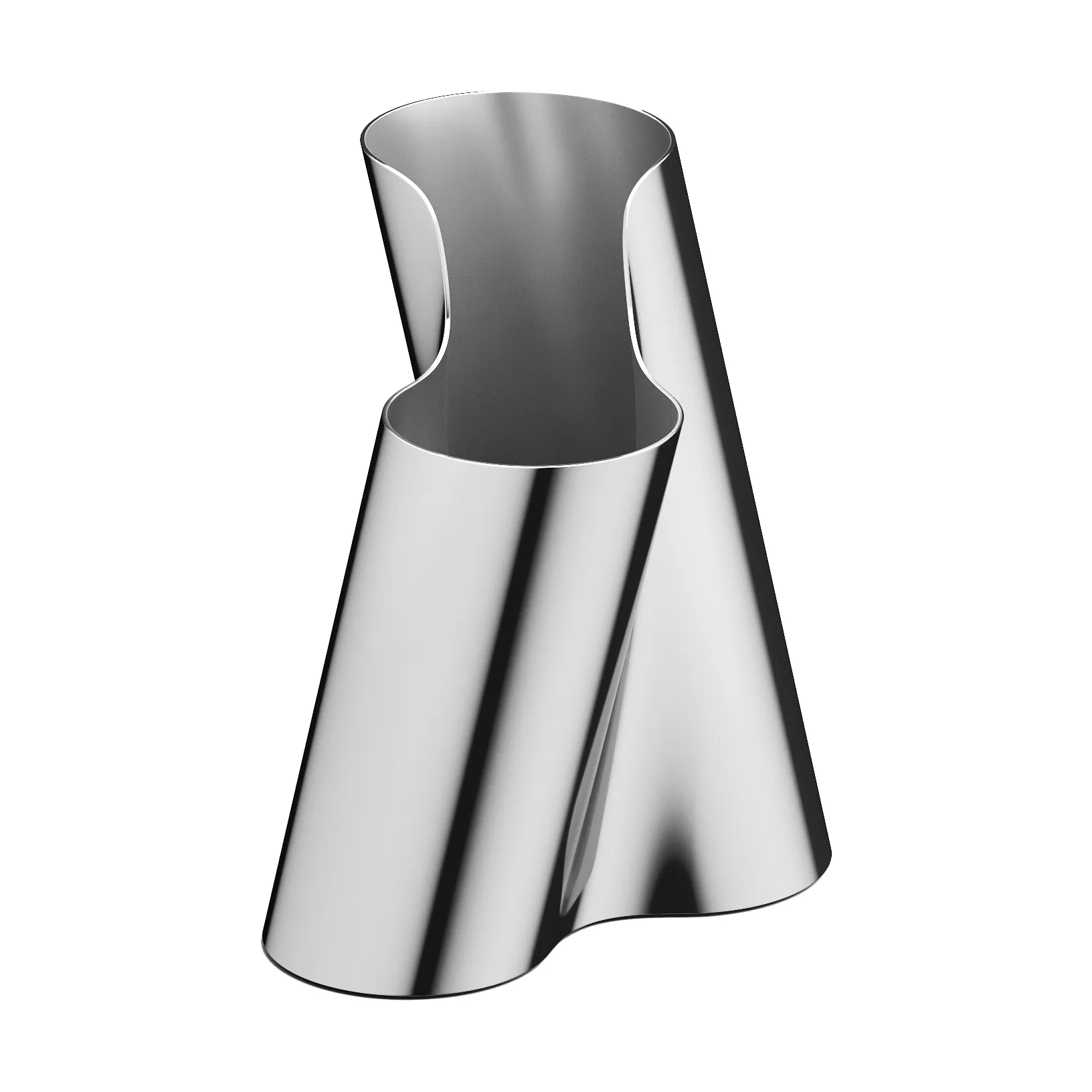 Jarrón Lituus medium 20,4 cm, Acero inoxidable Georg Jensen