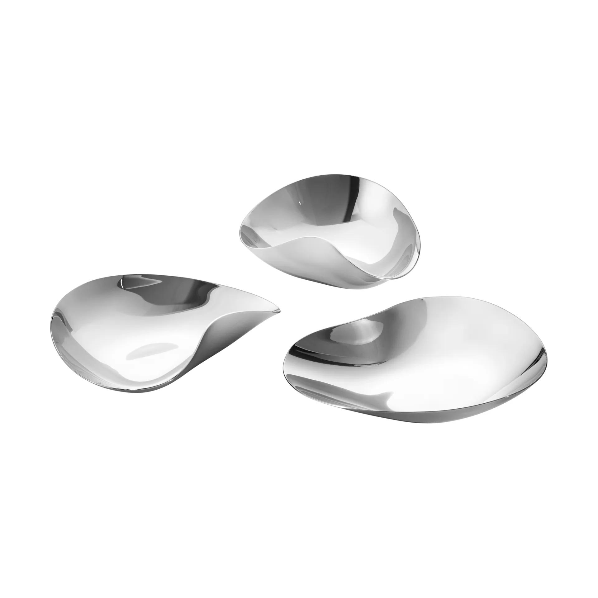 Juego de 3 cuencos para aperitivos Indulgence, Acero inoxidable Georg Jensen