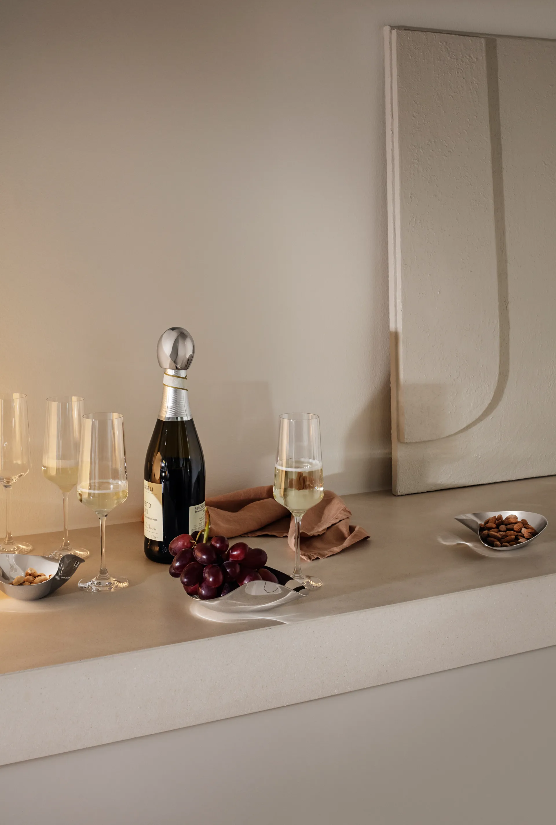 Juego de 3 cuencos para aperitivos Indulgence, Acero inoxidable Georg Jensen