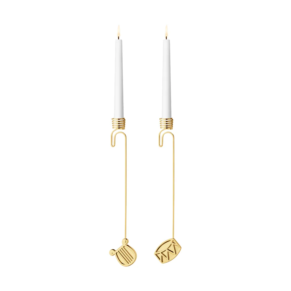 juego de candelabros de 2026, oro Georg Jensen