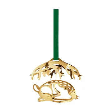 Móvil decorativo para Navidad 2023 ciervo - Chapado en oro - Georg Jensen