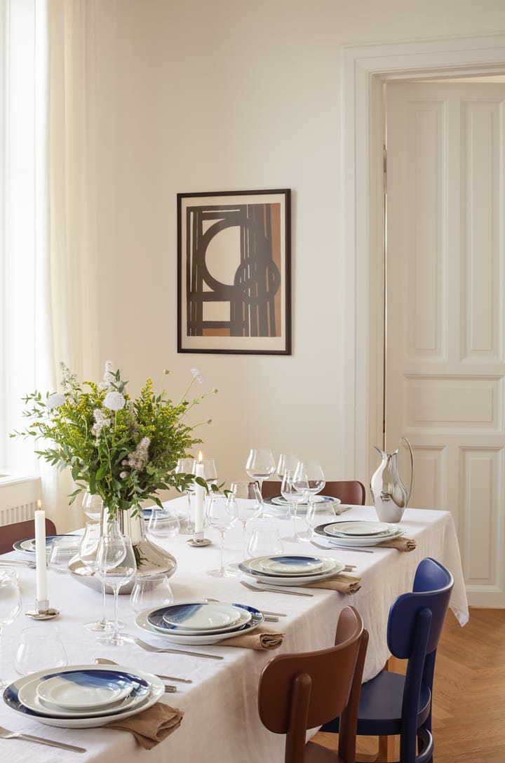 Plato Koppel decorado Ø27 cm, Blanco-azul Georg Jensen