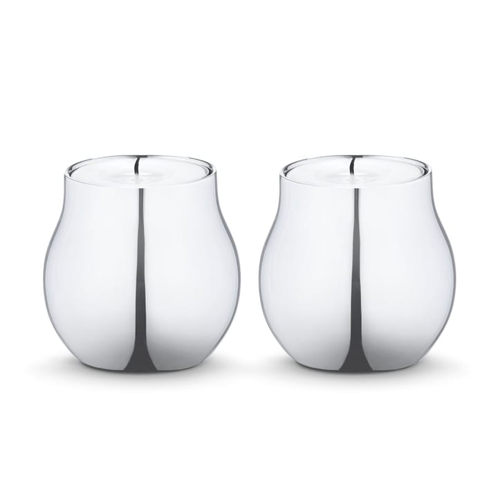 Portavelas Cafu 2 unidades - Acero inoxidable - Georg Jensen