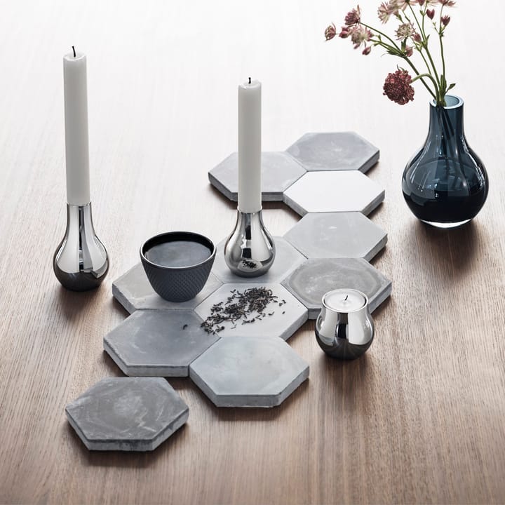 Portavelas Cafu 2 unidades, Acero inoxidable Georg Jensen