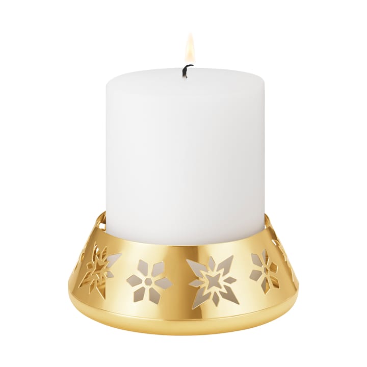 Portavelas de bloque 2024, Chapado en oro Georg Jensen