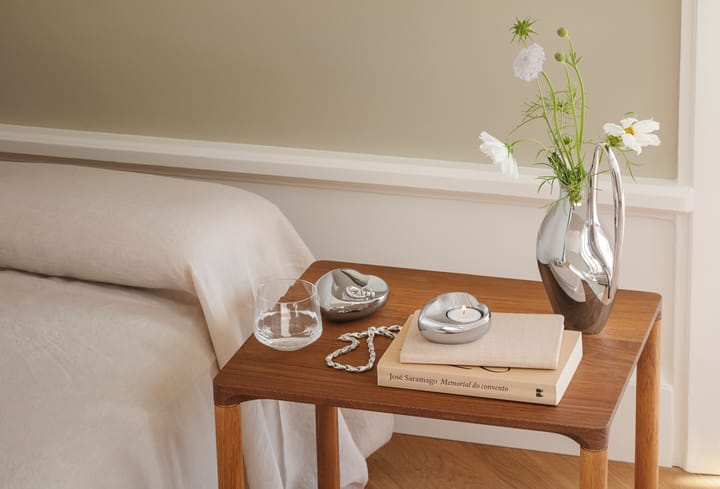 Portavelas Georg Jensen corazón, Acero inoxidable Georg Jensen