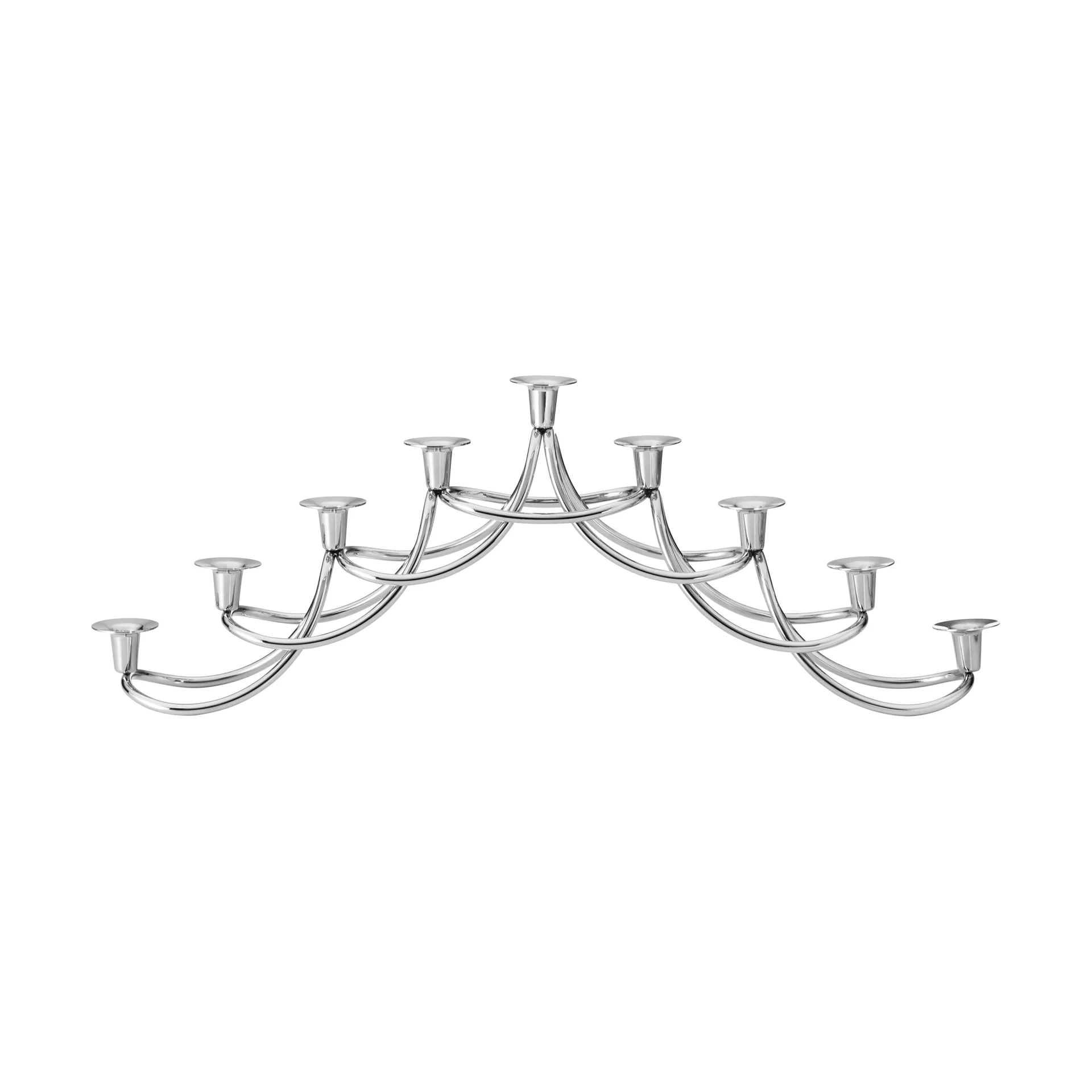 Portavelas Harmony menorah, Acero inoxidable Georg Jensen