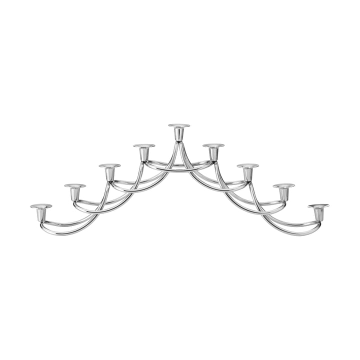 Portavelas Harmony menorah - Acero inoxidable - Georg Jensen