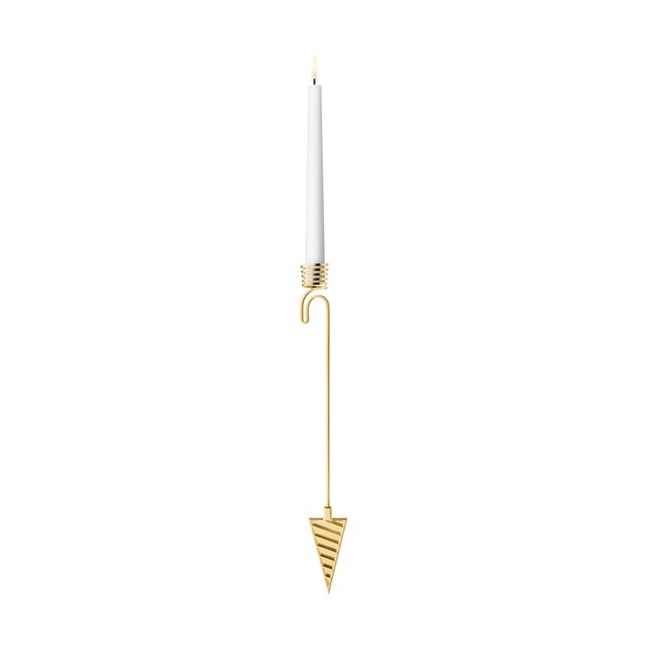 Portavelas para árbol de Navidad 2025 cono  - Aleación de zinc bañado en oro - Georg Jensen