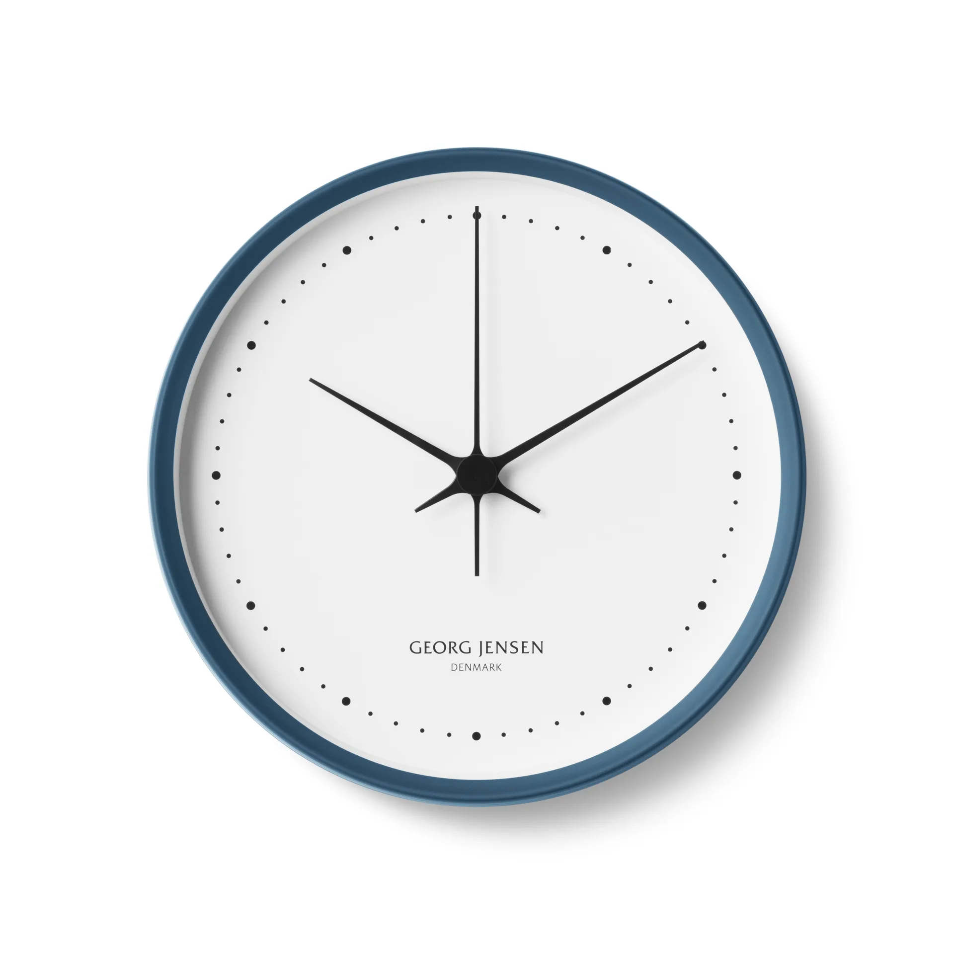 Reloj de pared Henning Koppel Ø 22 cm, azul-blanco Georg Jensen