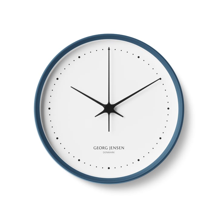 Reloj de pared Henning Koppel Ø 22 cm - azul-blanco - Georg Jensen