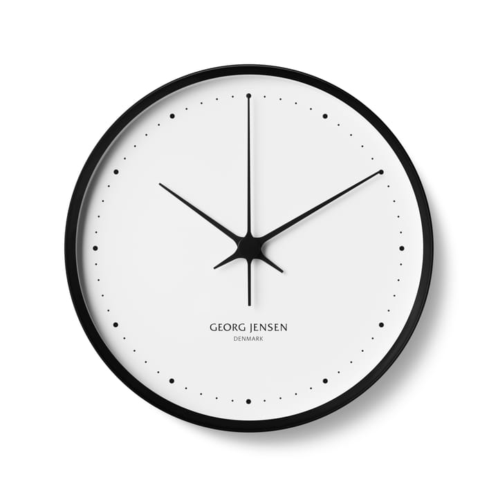 Reloj de pared Henning Koppel Ø 30 cm - negro-blanco - Georg Jensen