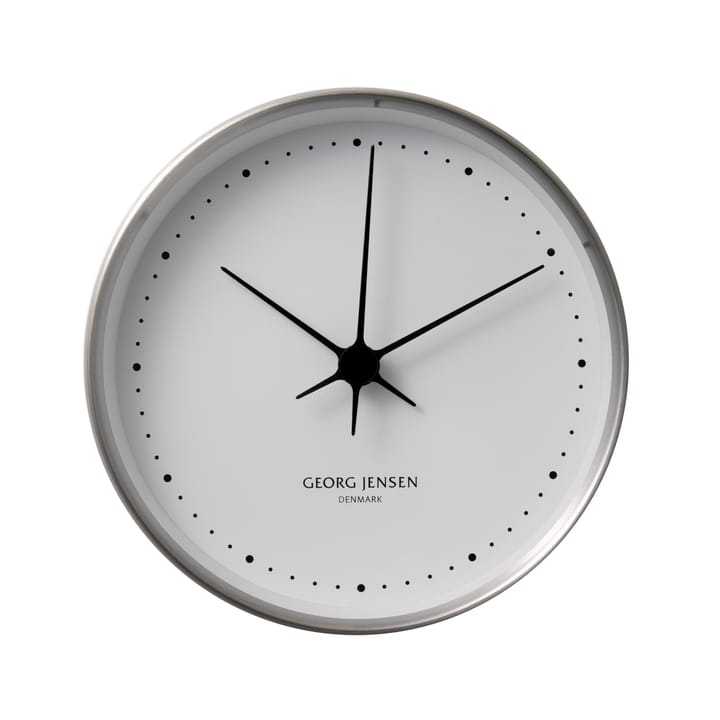 Reloj de pared Koppel, blanco-acero inoxidable - Ø 10 cm - Georg Jensen