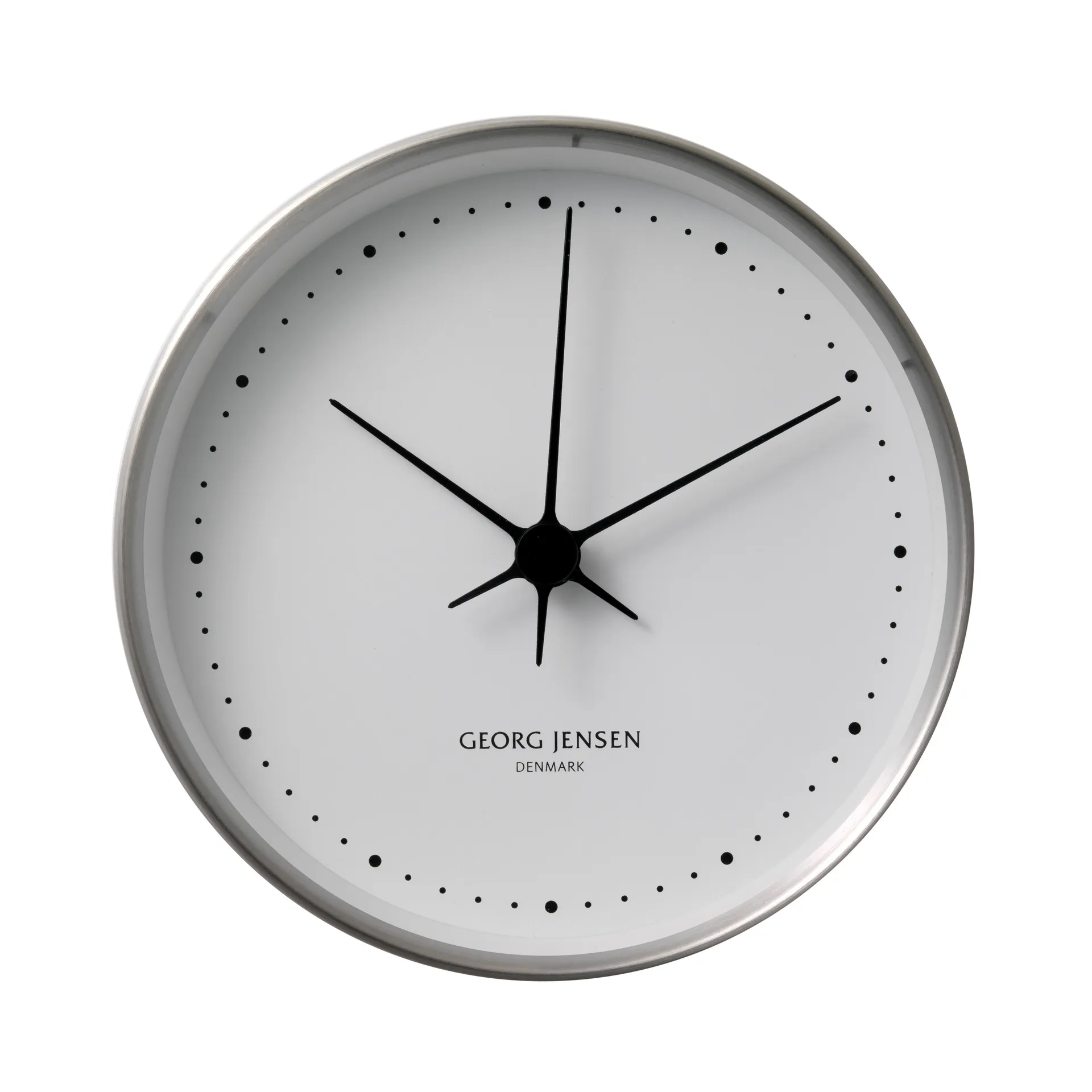 Reloj de pared Koppel, blanco-acero inoxidable, Ø 22 cm Georg Jensen