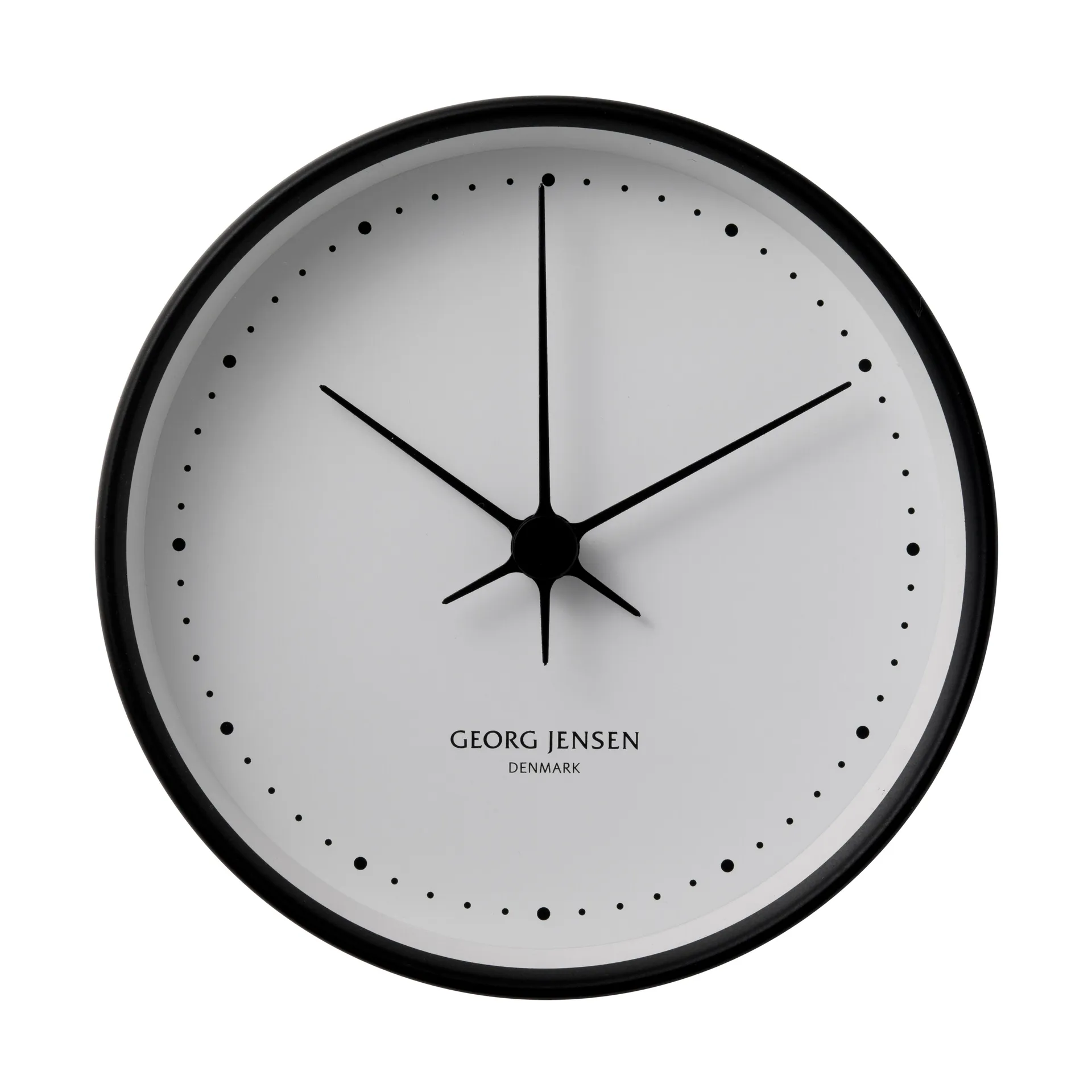 Reloj de pared Koppel, negro-blanco, Ø 22 cm Georg Jensen