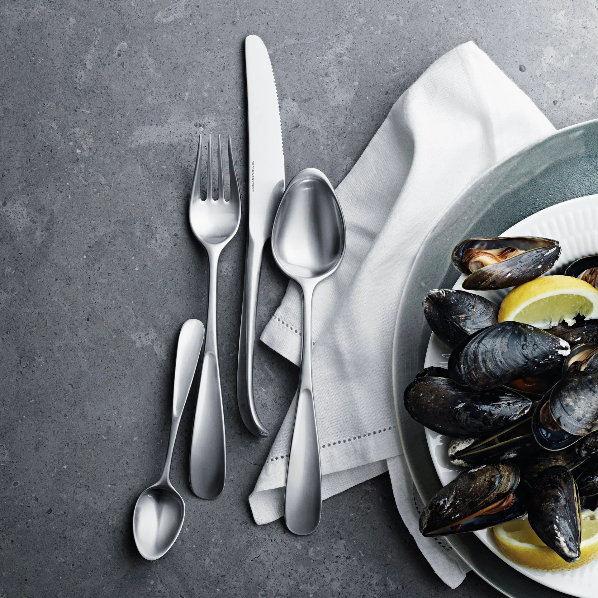 Set de cubiertos Vivianna mate, 24 cubiertos Georg Jensen