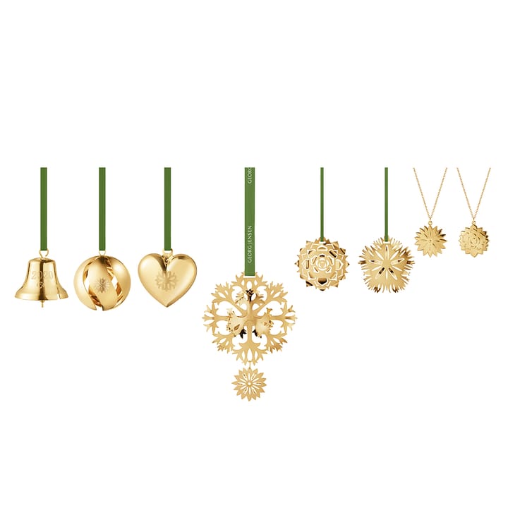 Set de regalo 2020 Christmas Collectibles - chapado en oro - Georg Jensen