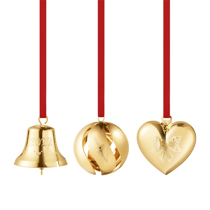 Set de regalo 2022 3 piezas, chapado en oro Georg Jensen