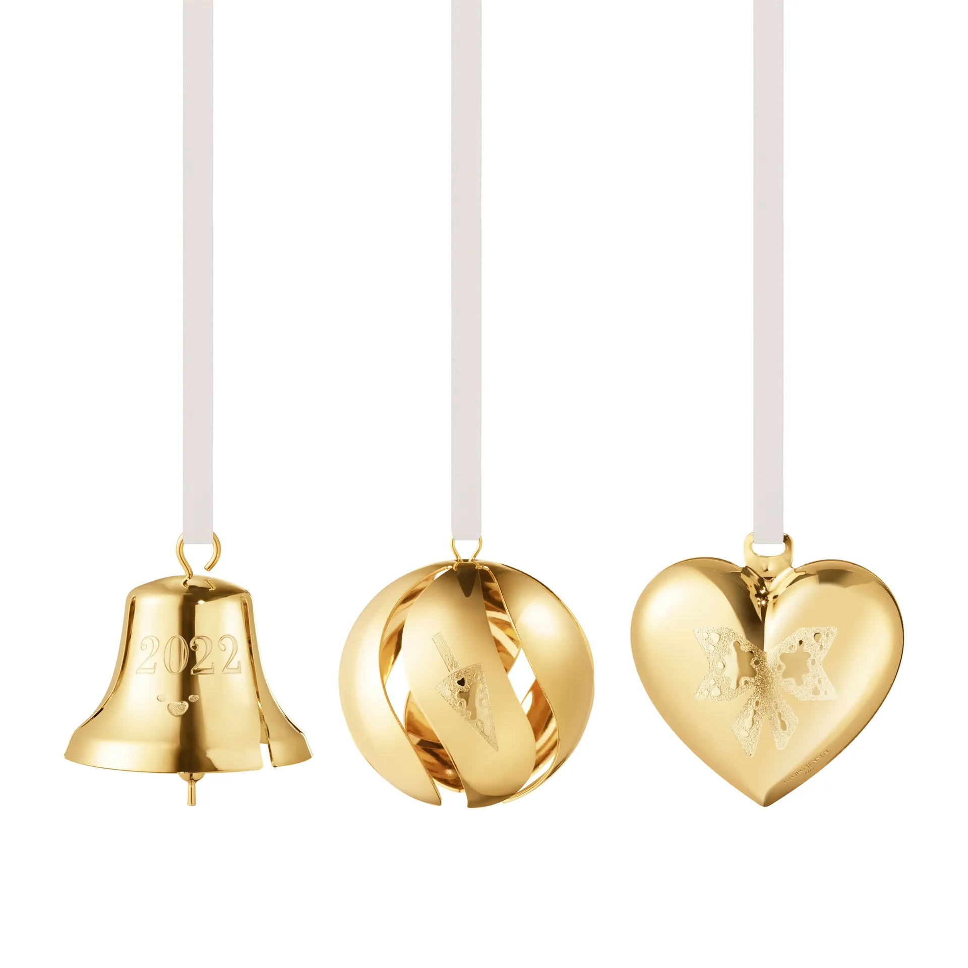 Set de regalo 2022 3 piezas, chapado en oro Georg Jensen