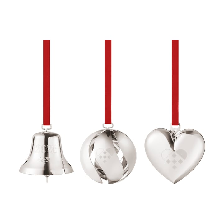 Set de regalo 2025 de 3 piezas - Latón chapado en paladio - Georg Jensen