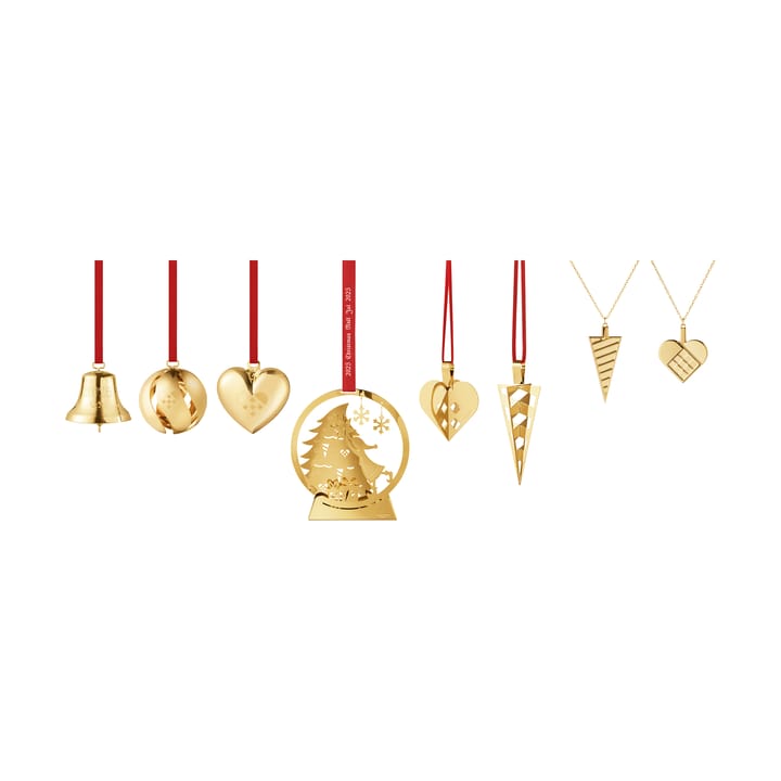 Set de regalo 2025 de 8 piezas - Acero inoxidable chapado en oro - Georg Jensen