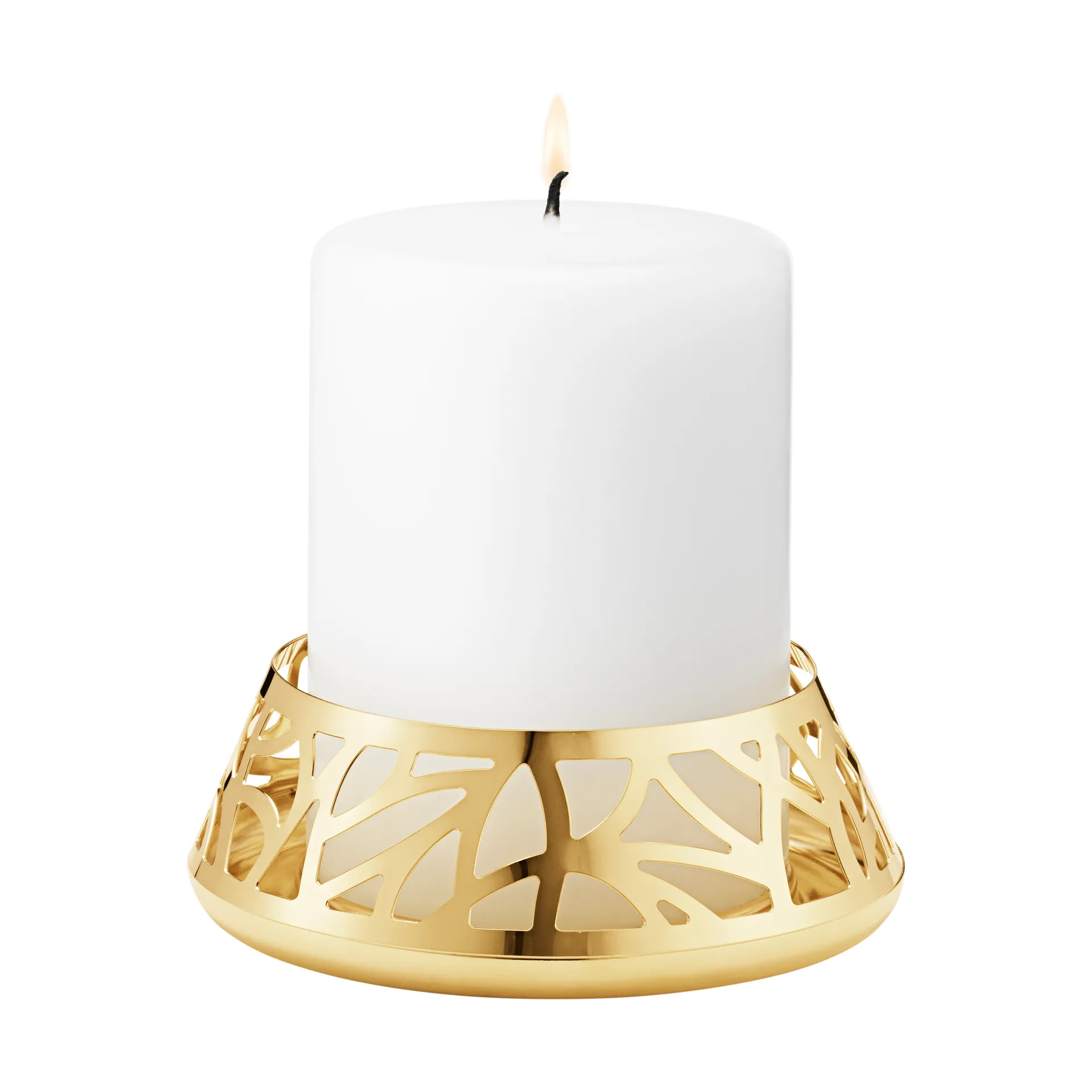 Soporte para vela 2023, Chapado en oro Georg Jensen