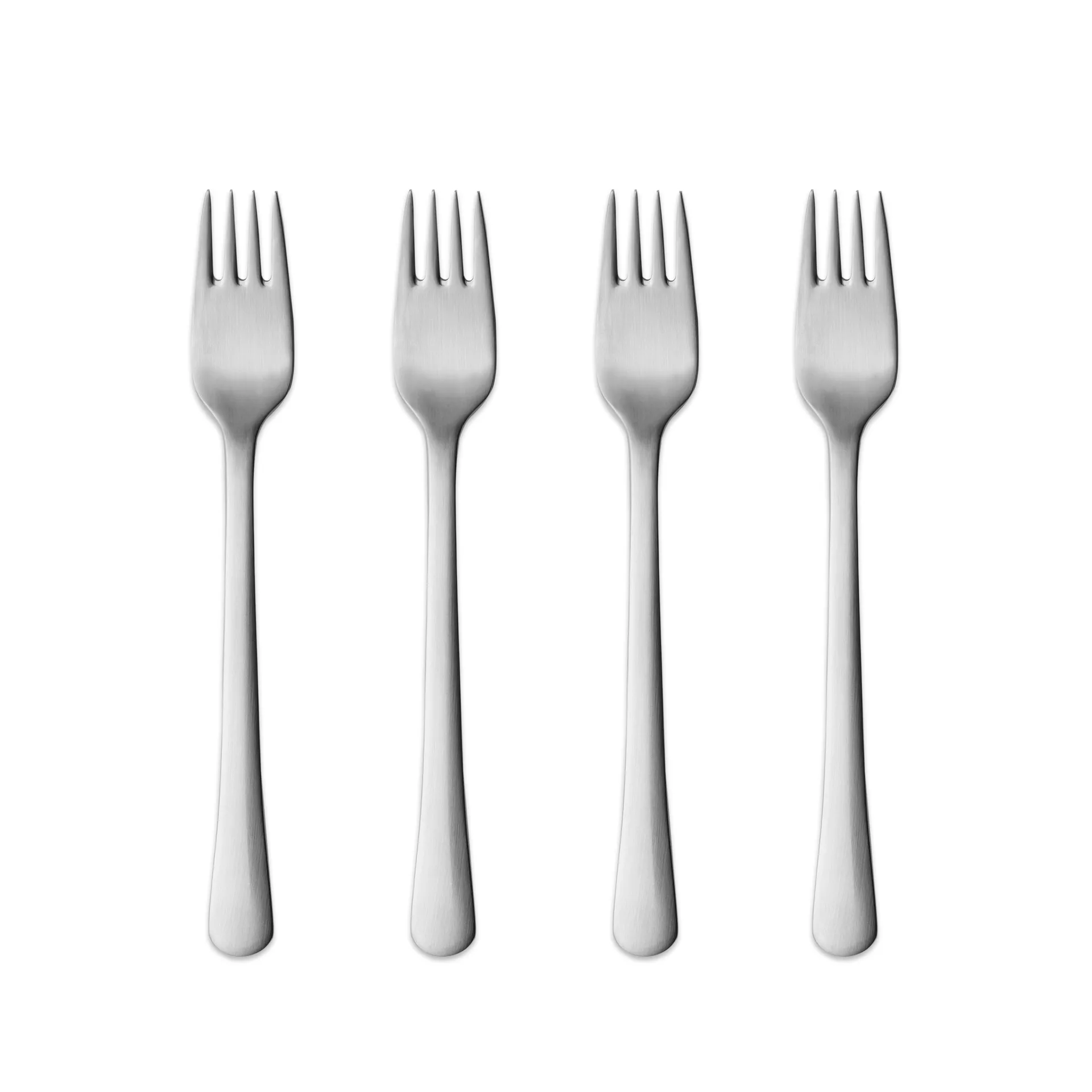Tenedores para tarta Copenhagen mate, set de 4 Georg Jensen
