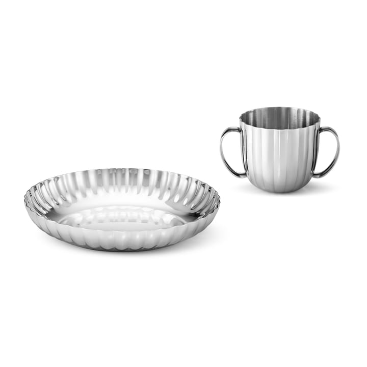 Vajilla infantil Bernadotte 2 piezas - acero inoxidable - Georg Jensen