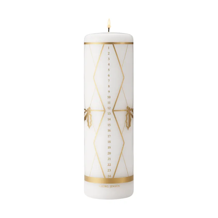 vela de calendario de 2026 - estampado en dorado - Georg Jensen