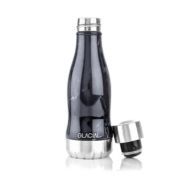Botella de agua Glacial 280 ml - Black marble - Glacial