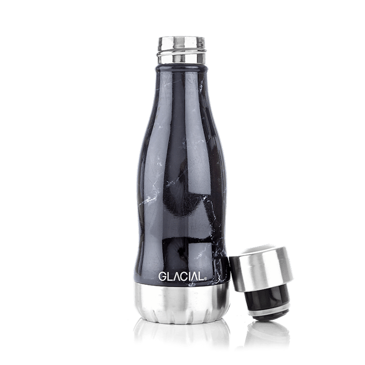 Botella de agua Glacial 280 ml - Black marble - Glacial