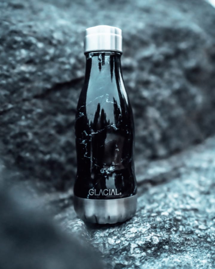 Botella de agua Glacial 280 ml - Black marble - Glacial