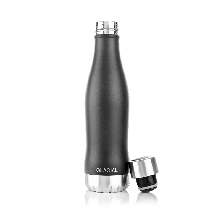 Botella de agua Glacial 400 ml - Matte black - Glacial