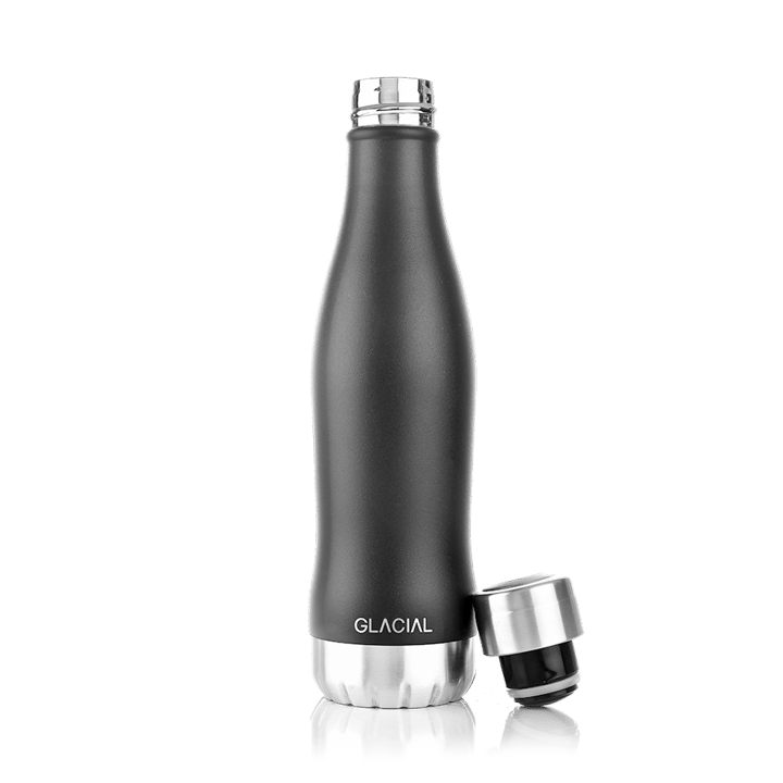 Botella de agua Glacial 400 ml - Matte black - Glacial
