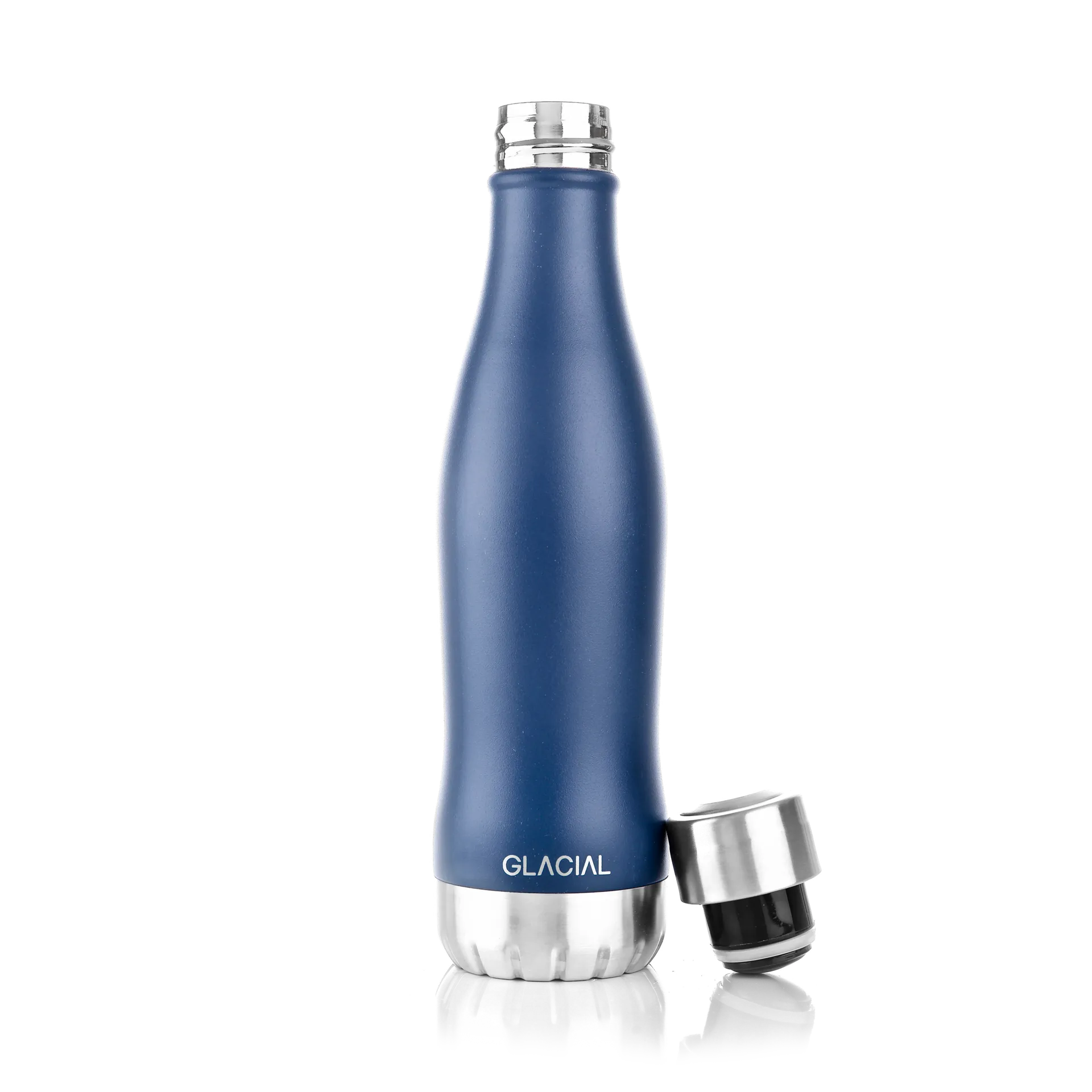 Botella de agua Glacial 400 ml, Matte navy Glacial