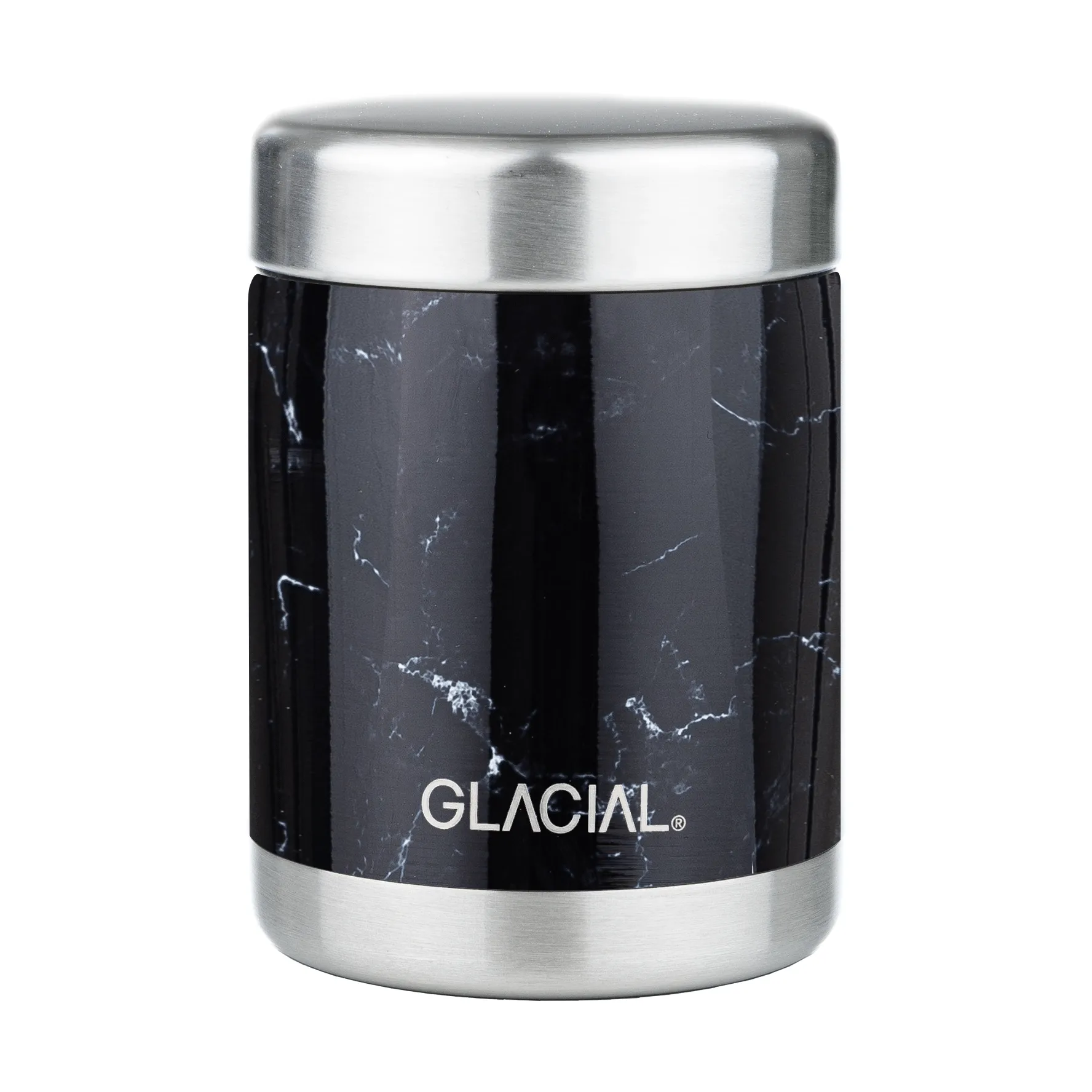 Termo para comida Glacial 350 ml, Black marble Glacial