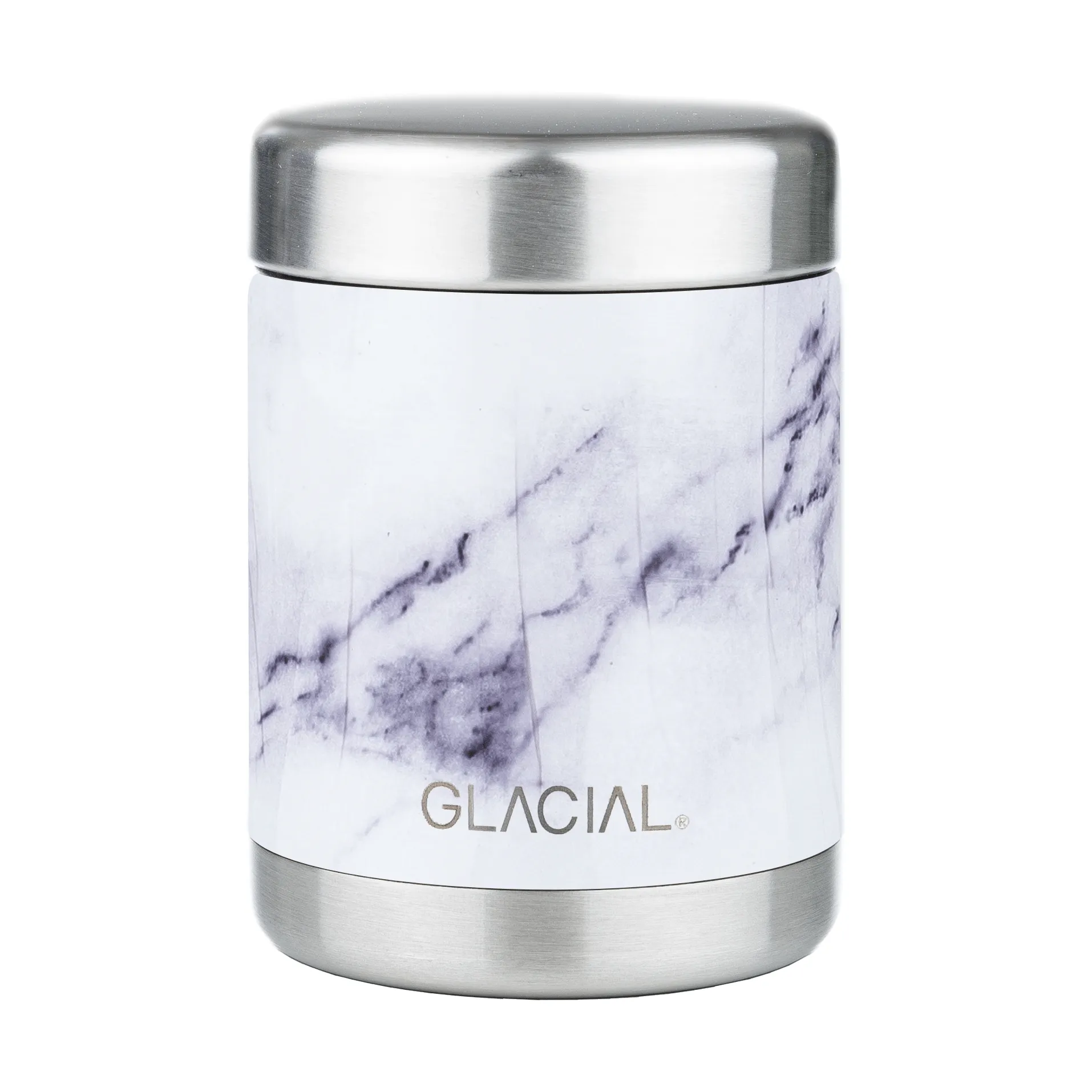 Termo para comida Glacial 350 ml, White marble Glacial