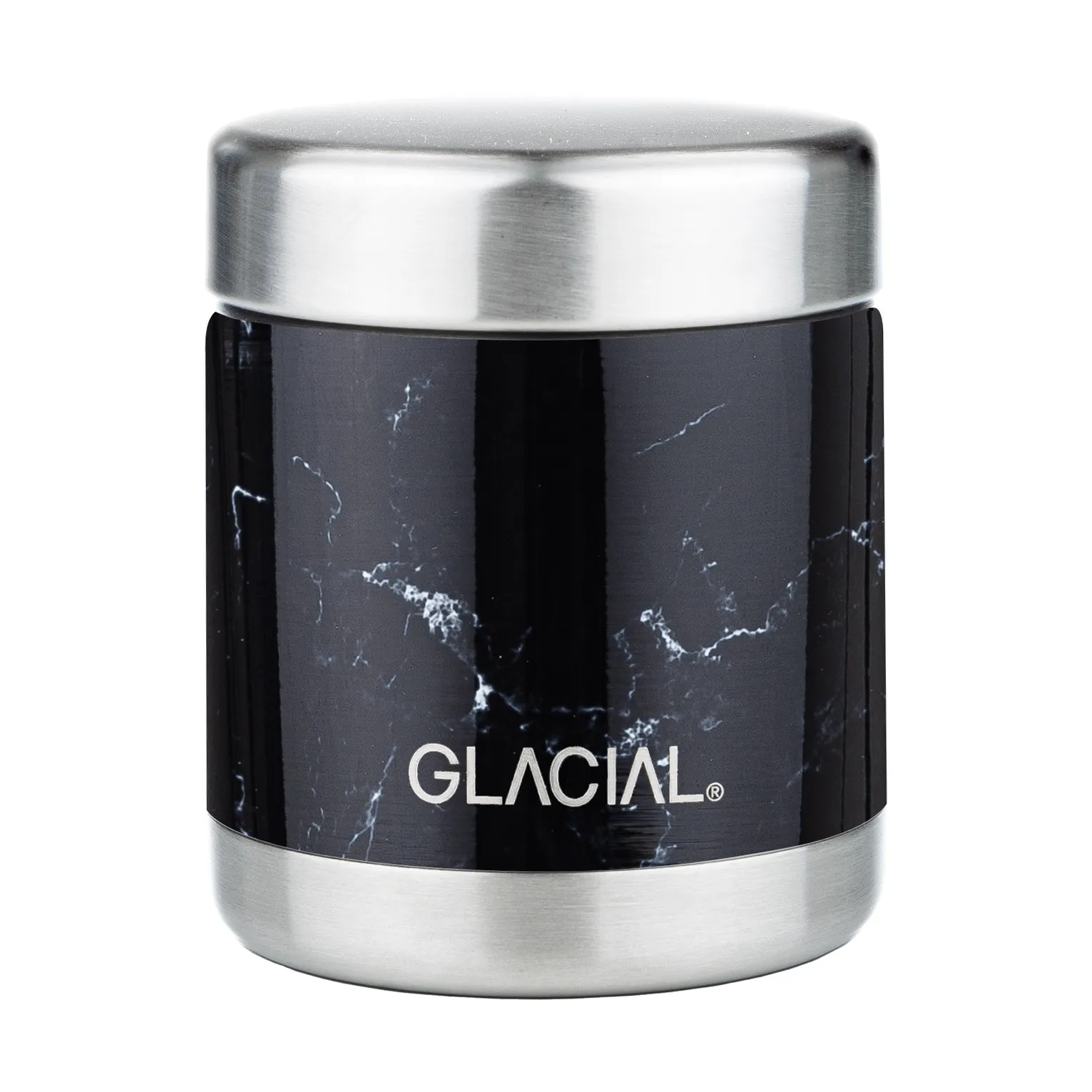 Termo para comida Glacial 450 ml, Black marble Glacial