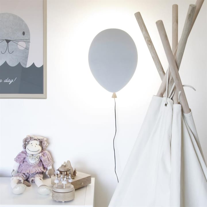 Aplique Balloon, gris-fresno Globen Lighting