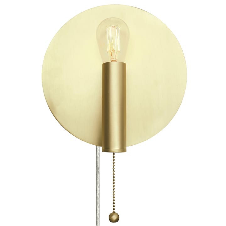 Aplique de pared Art Deco, latón cepillado Globen Lighting